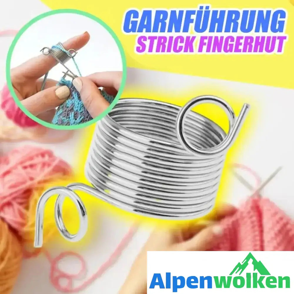 Alpenwolken - Garnführung Strick Fingerhut