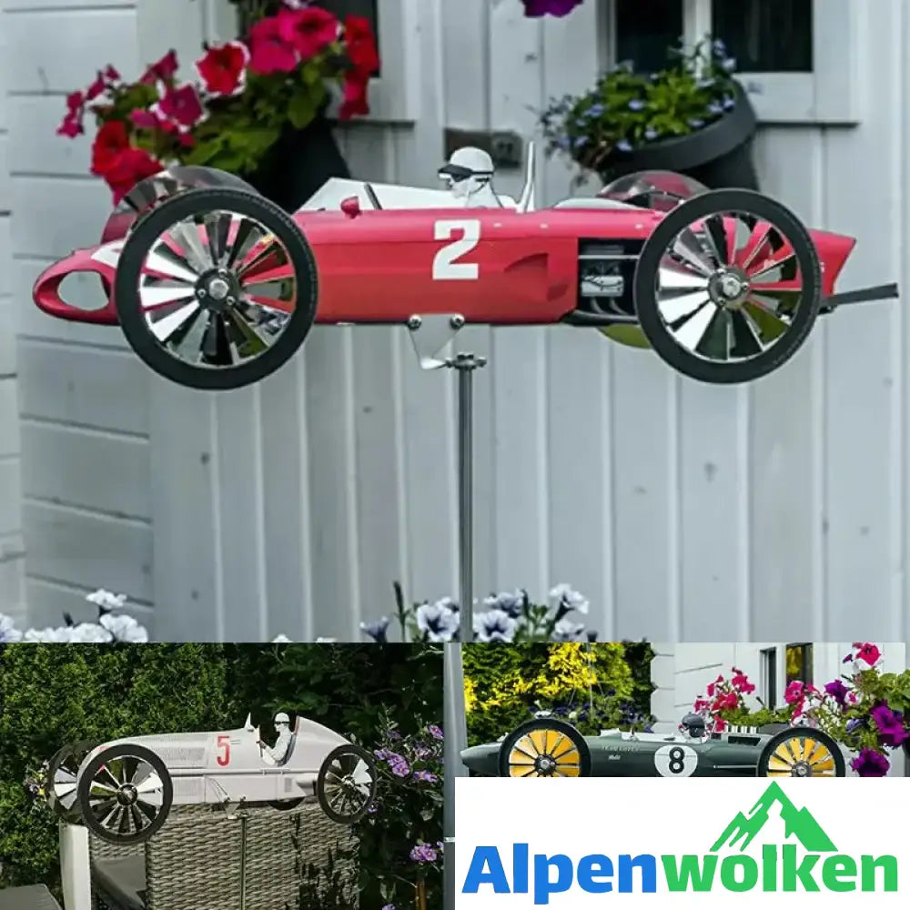 Alpenwolken - Garten-Racing-Windmühlen-Ornament