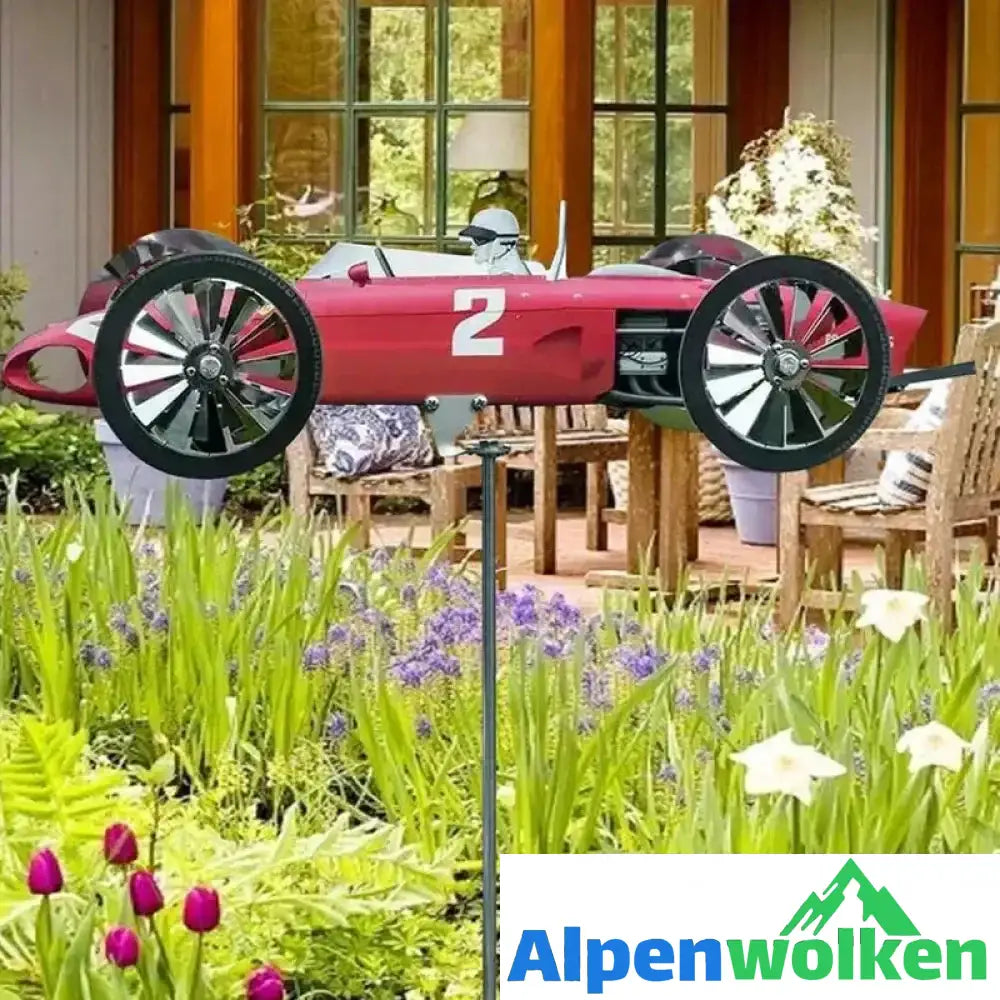 Alpenwolken - Garten-Racing-Windmühlen-Ornament