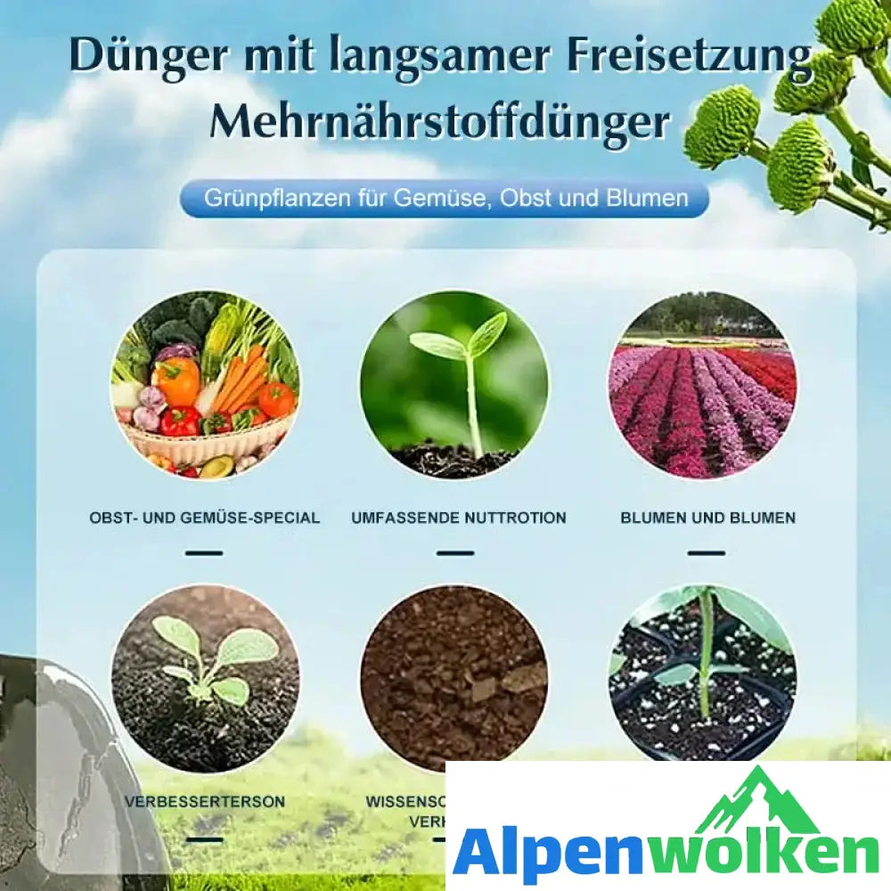 Alpenwolken - Garten-Universaldünger mit langsamer Freisetzung in Tablettenform