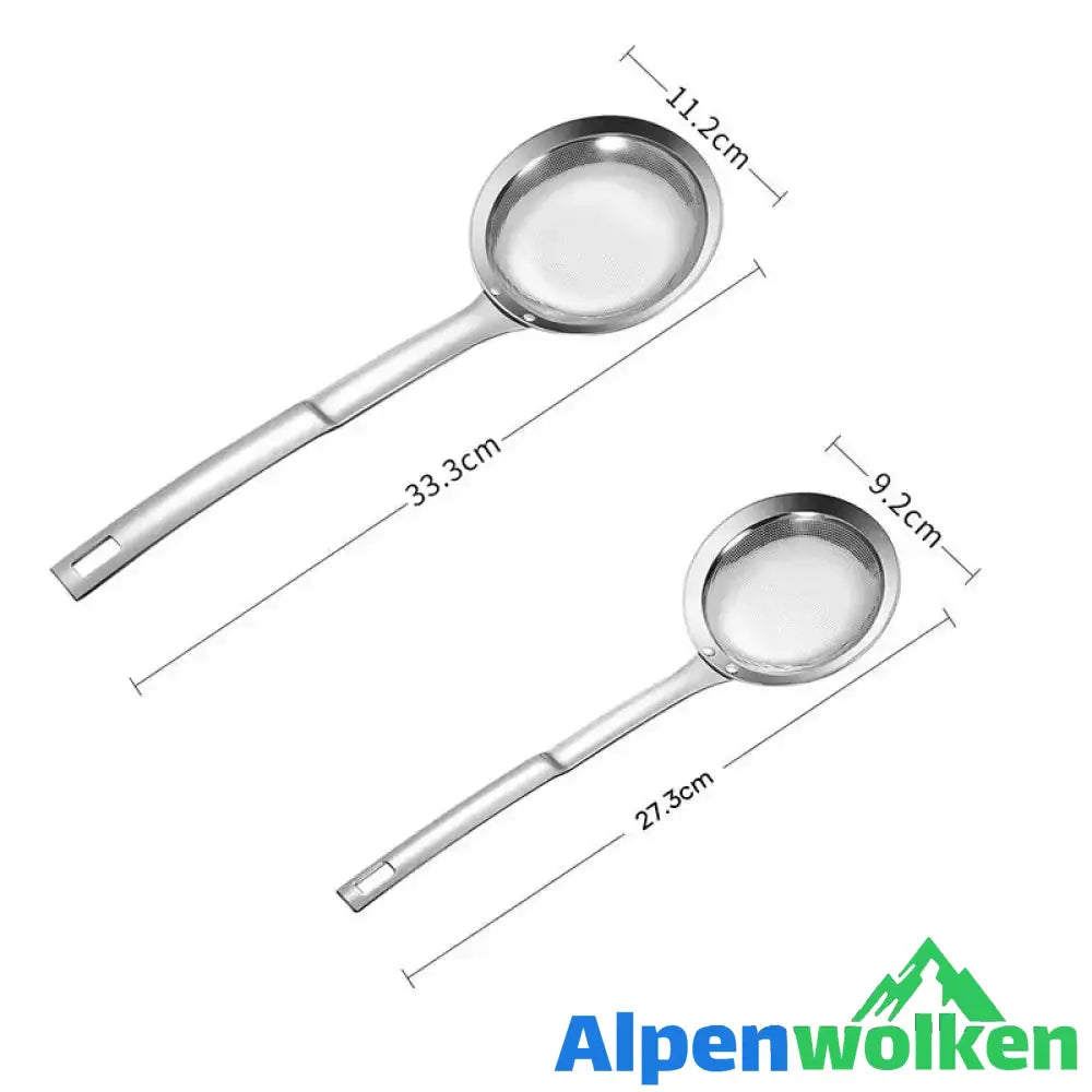 Alpenwolken - Gittersieb aus Edelstahl 27.3*9.2 cm