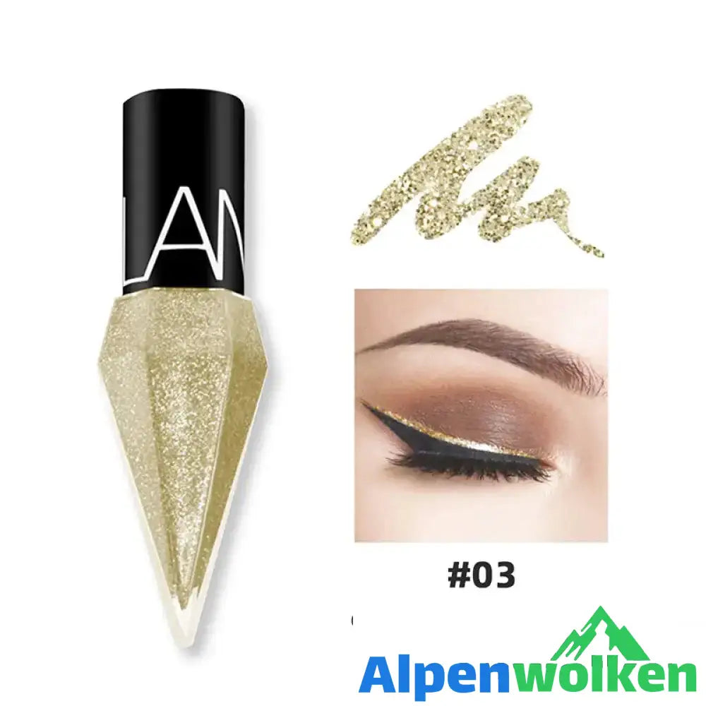 Glänzender Flüssiger Diamant-Eyeliner #03