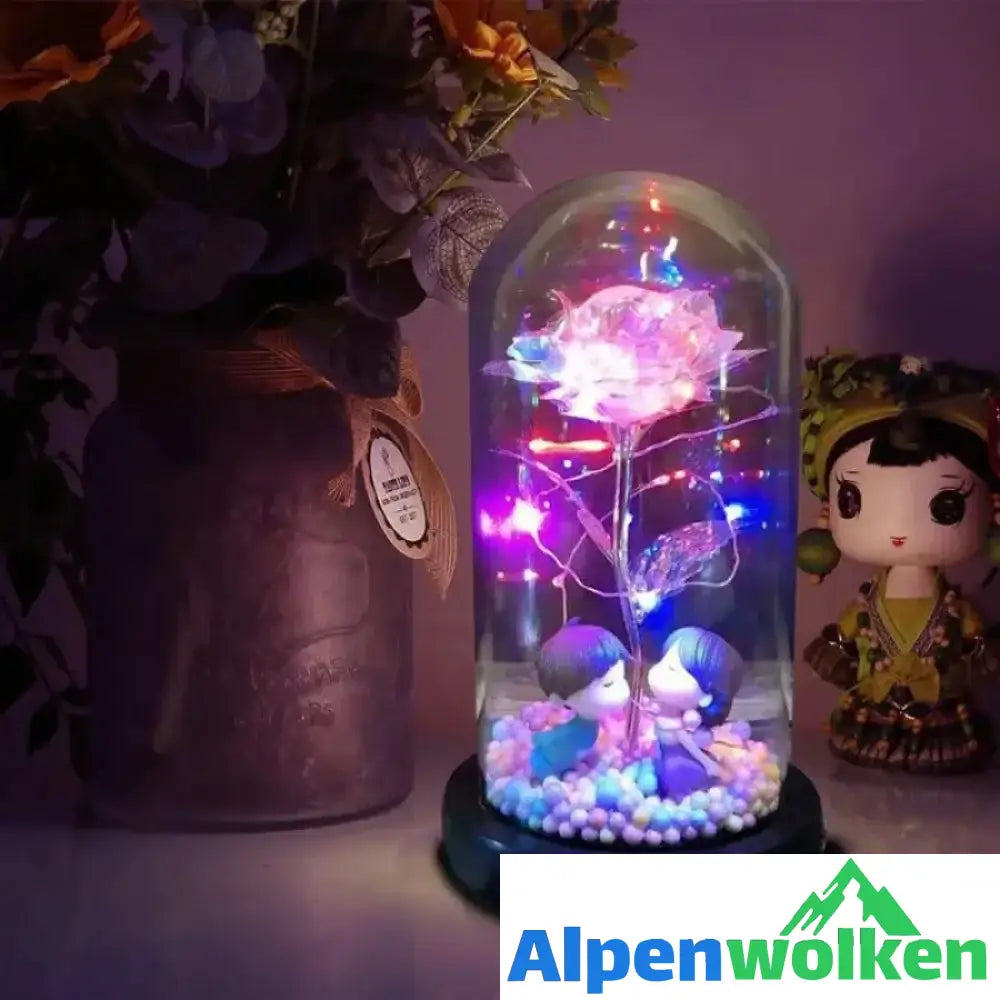 Alpenwolken - Glitzernde Rosenornamente verzaubern romantisch