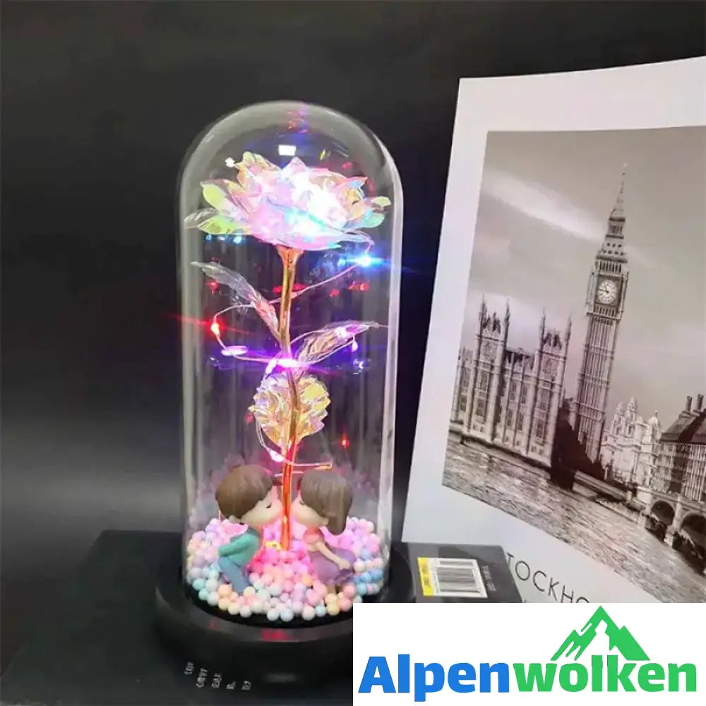 Alpenwolken - Glitzernde Rosenornamente verzaubern romantisch