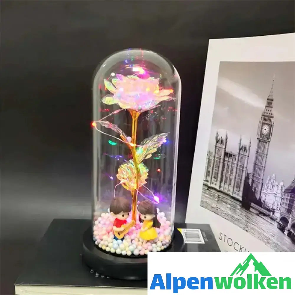 Alpenwolken - Glitzernde Rosenornamente verzaubern romantisch Gitarre