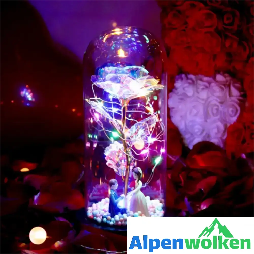 Alpenwolken - Glitzernde Rosenornamente verzaubern romantisch Vorschlag