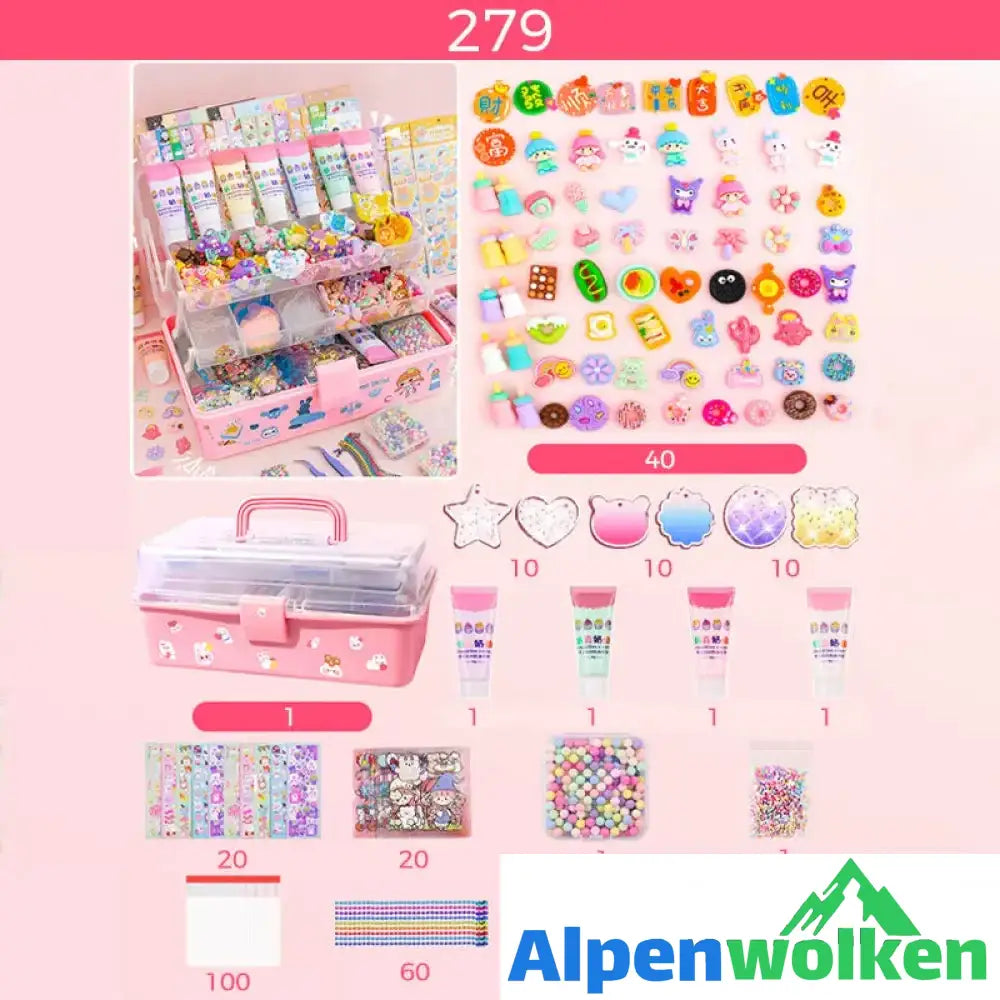 Alpenwolken - Goo Karte Kleber Set - Kinderspielzeug zum Basteln von Notizbüchern