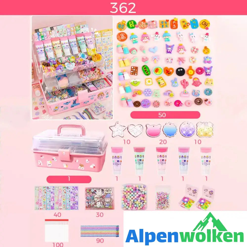 Alpenwolken - Goo Karte Kleber Set - Kinderspielzeug zum Basteln von Notizbüchern