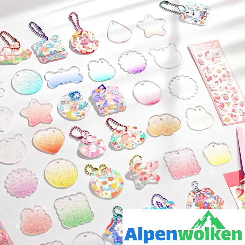 Alpenwolken - Goo Karte Kleber Set - Kinderspielzeug zum Basteln von Notizbüchern