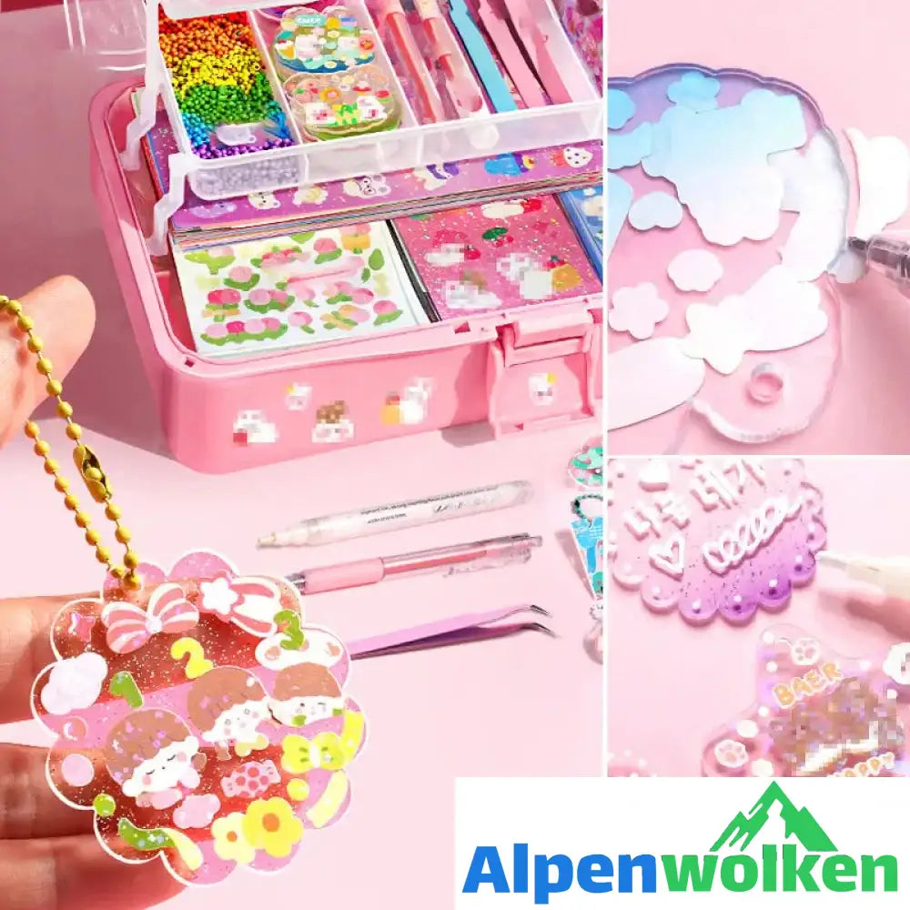 Alpenwolken - Goo Karte Kleber Set - Kinderspielzeug zum Basteln von Notizbüchern