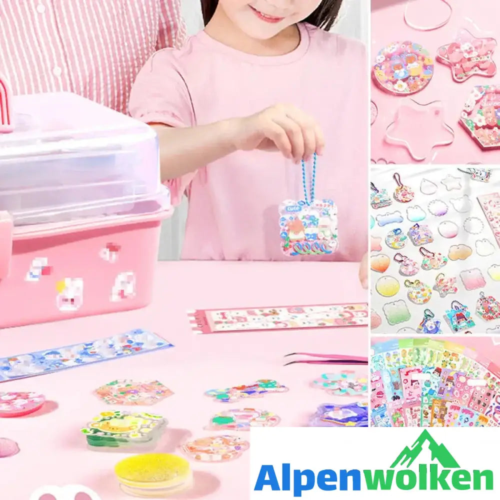 Alpenwolken - Goo Karte Kleber Set - Kinderspielzeug zum Basteln von Notizbüchern