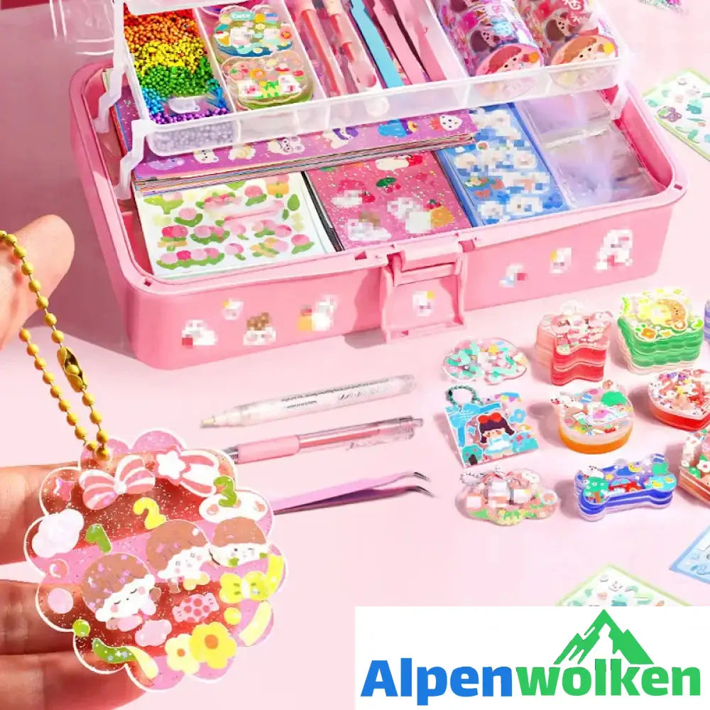 Alpenwolken - Goo Karte Kleber Set - Kinderspielzeug zum Basteln von Notizbüchern