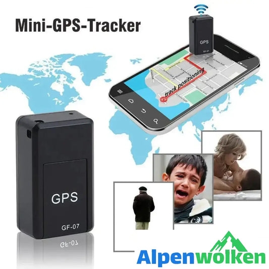 Alpenwolken - GPS Tracker, Magnet Mini GPS Locator Anti-Thief GPS Tracker