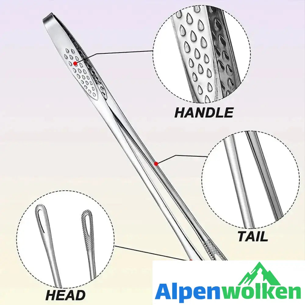 Alpenwolken - Grillzange aus Edelstahl