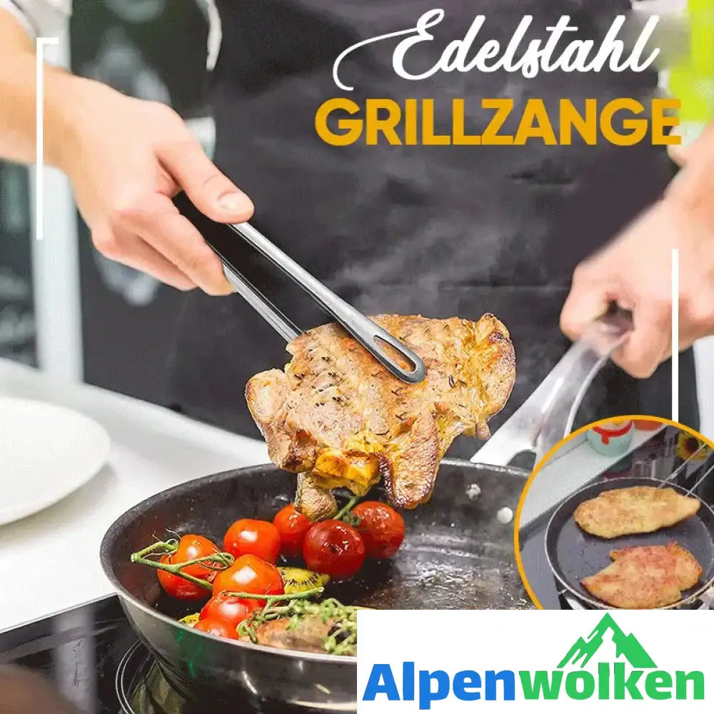 Alpenwolken - Grillzange aus Edelstahl