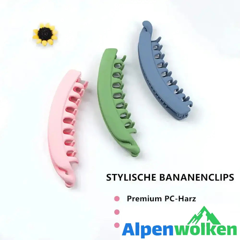 Alpenwolken - Große Bananen Haarspangen