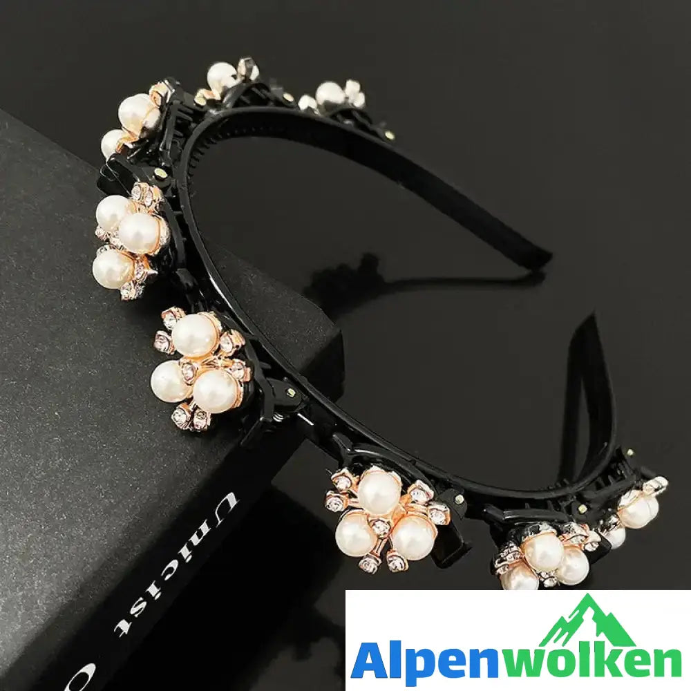 Alpenwolken - Haarnadel Stirnband Für Damen Perle B