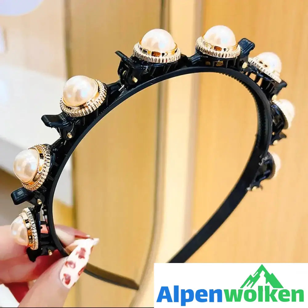 Alpenwolken - Haarnadel Stirnband Für Damen Perle C