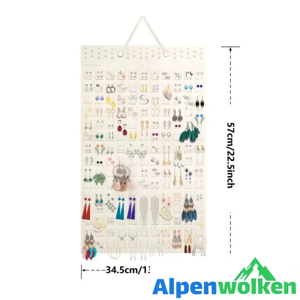 Alpenwolken - Hängender Schmuck-Organizer aus Filz