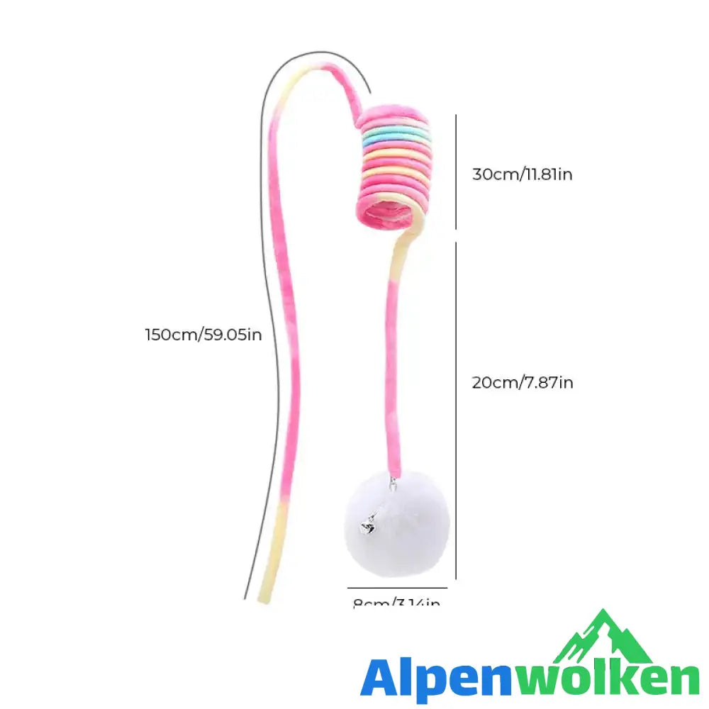 Alpenwolken - Hängendes Frühlings-Plüschball Katzen Spielzeug