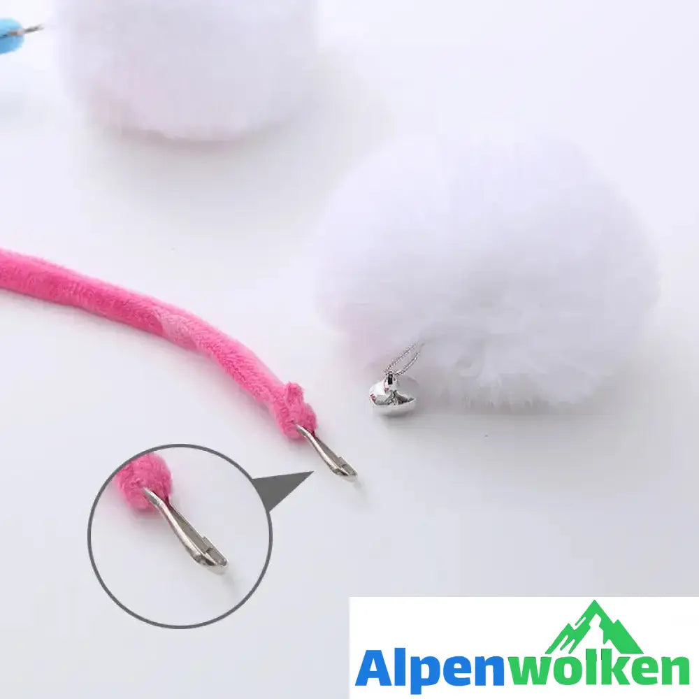 Alpenwolken - Hängendes Frühlings-Plüschball Katzen Spielzeug