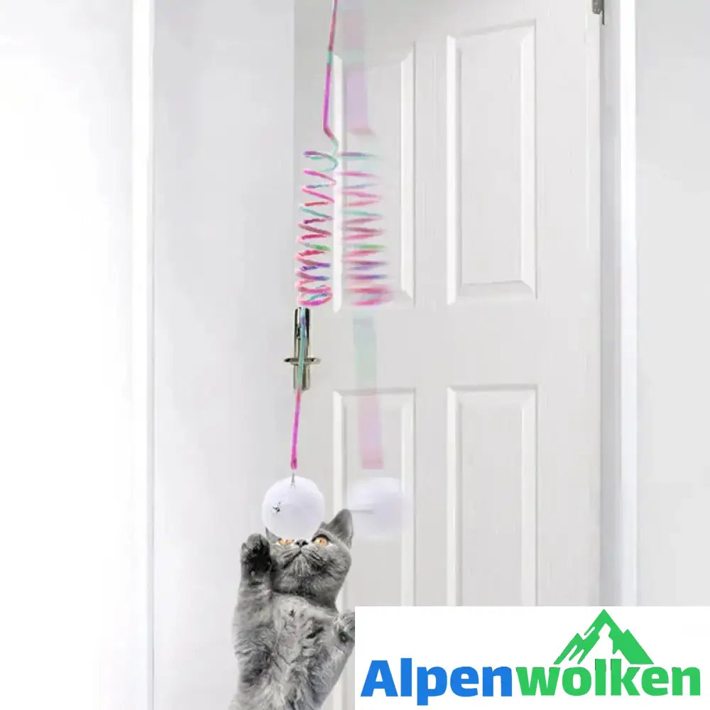 Alpenwolken - Hängendes Frühlings-Plüschball Katzen Spielzeug