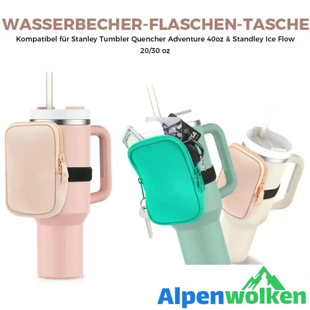 Alpenwolken - Hängetasche für Wasserflaschen