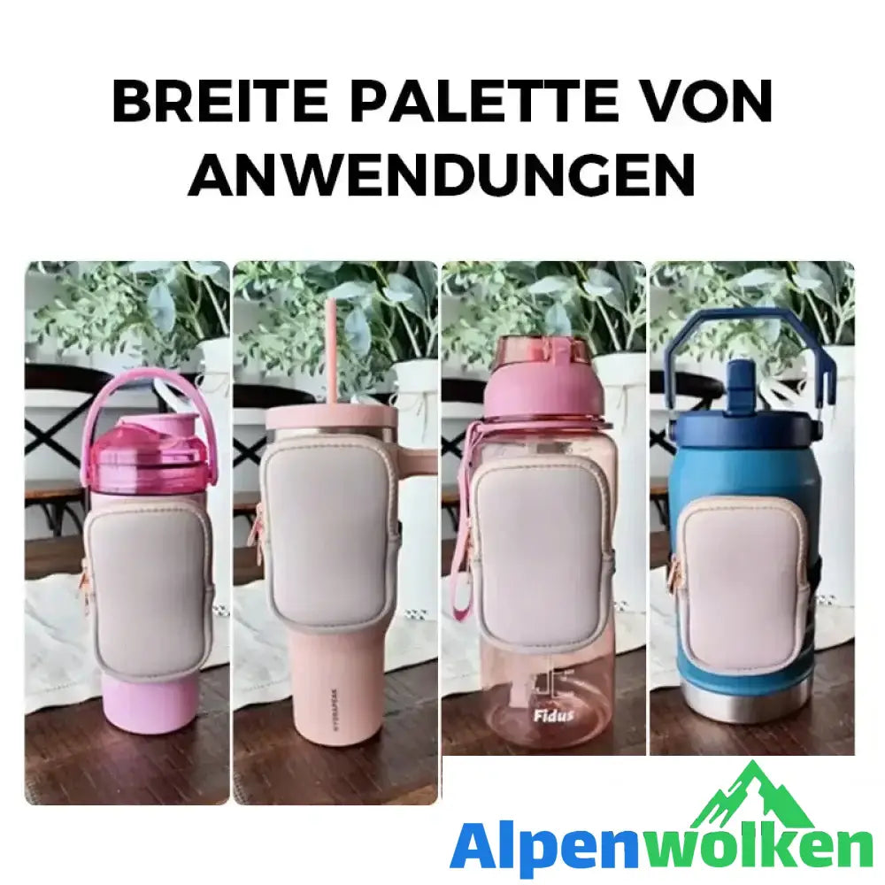 Alpenwolken - Hängetasche für Wasserflaschen