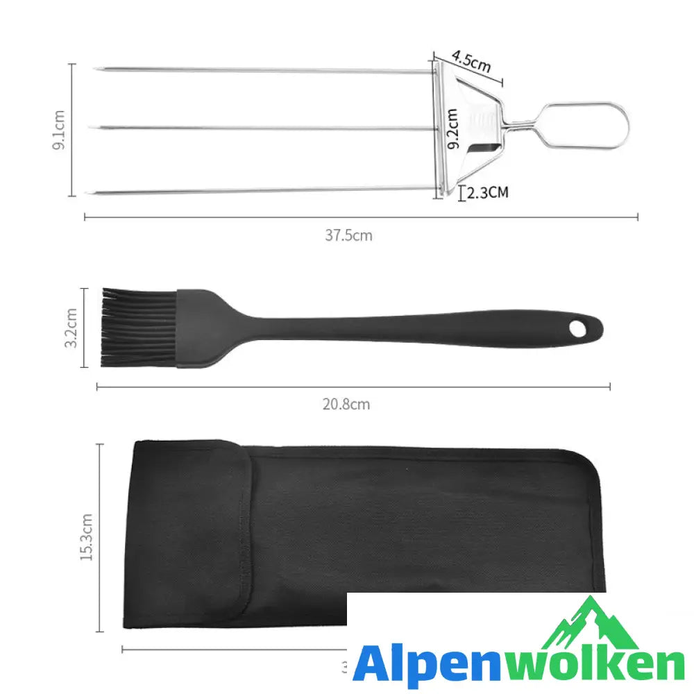 Alpenwolken - Halbautomatische Grillgabel aus Edelstahl