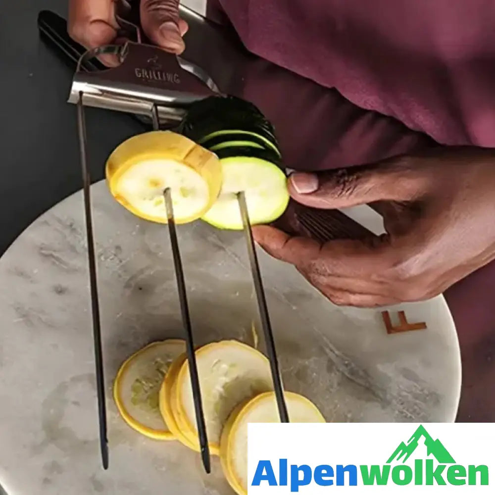 Alpenwolken - Halbautomatische Grillgabel aus Edelstahl