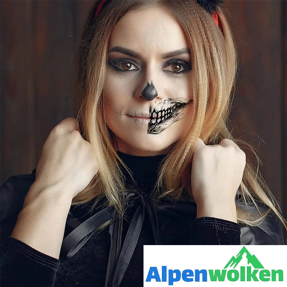 Alpenwolken - Halloween Streich lustiger temporärer Tattoo-Aufkleber(10 Stück)