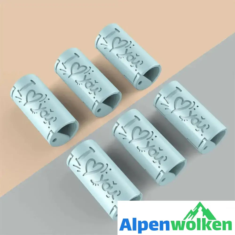 Alpenwolken - Halter für Bettlaken Blau 6 Stk