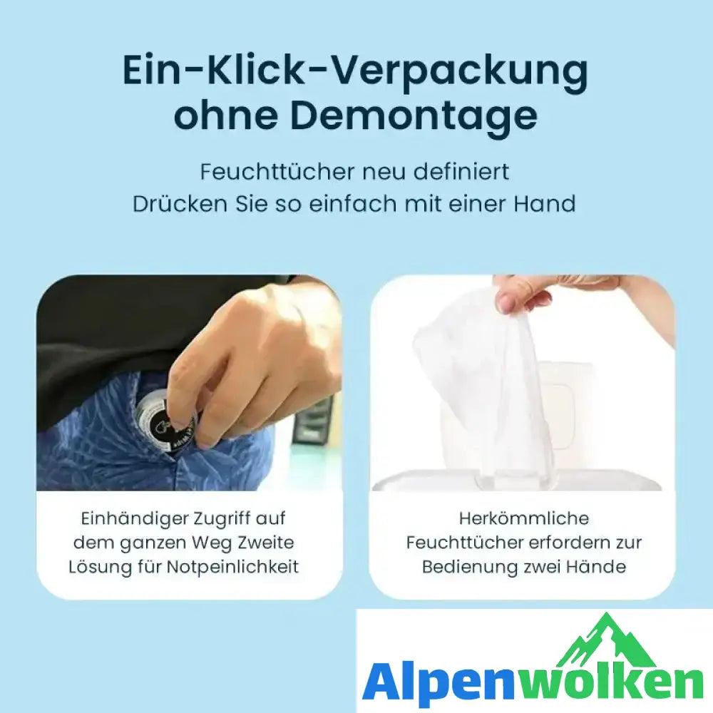 Alpenwolken - Hand-Pop-Handtücher