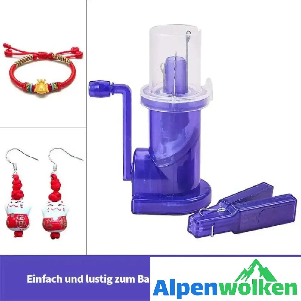 Alpenwolken - Hand Strickmaschine Spool Knitter Wool Winder Handwerk Armband Weben Werkzeug Für Crafting Dekorieren Strickwaren Heimgebrauch