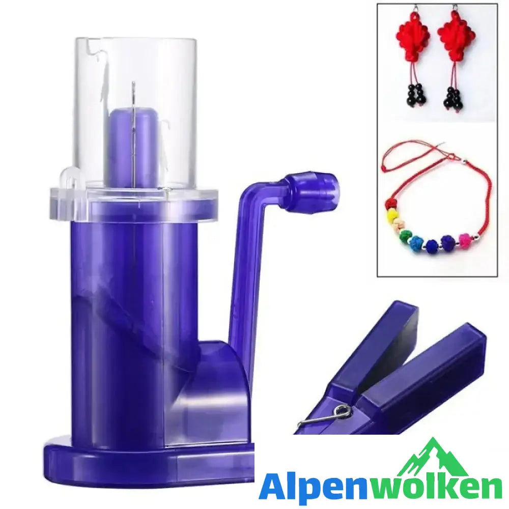 Alpenwolken - Hand Strickmaschine Spool Knitter Wool Winder Handwerk Armband Weben Werkzeug Für Crafting Dekorieren Strickwaren Heimgebrauch