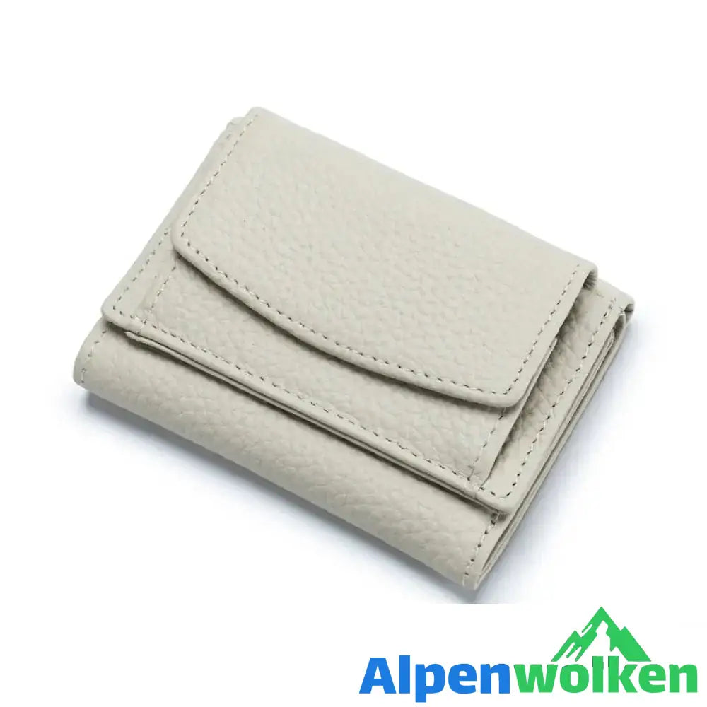 Alpenwolken - Handgefertigte RFID-Geldbörse aus weichem Leder