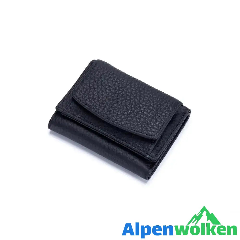 Alpenwolken - Handgefertigte RFID-Geldbörse aus weichem Leder