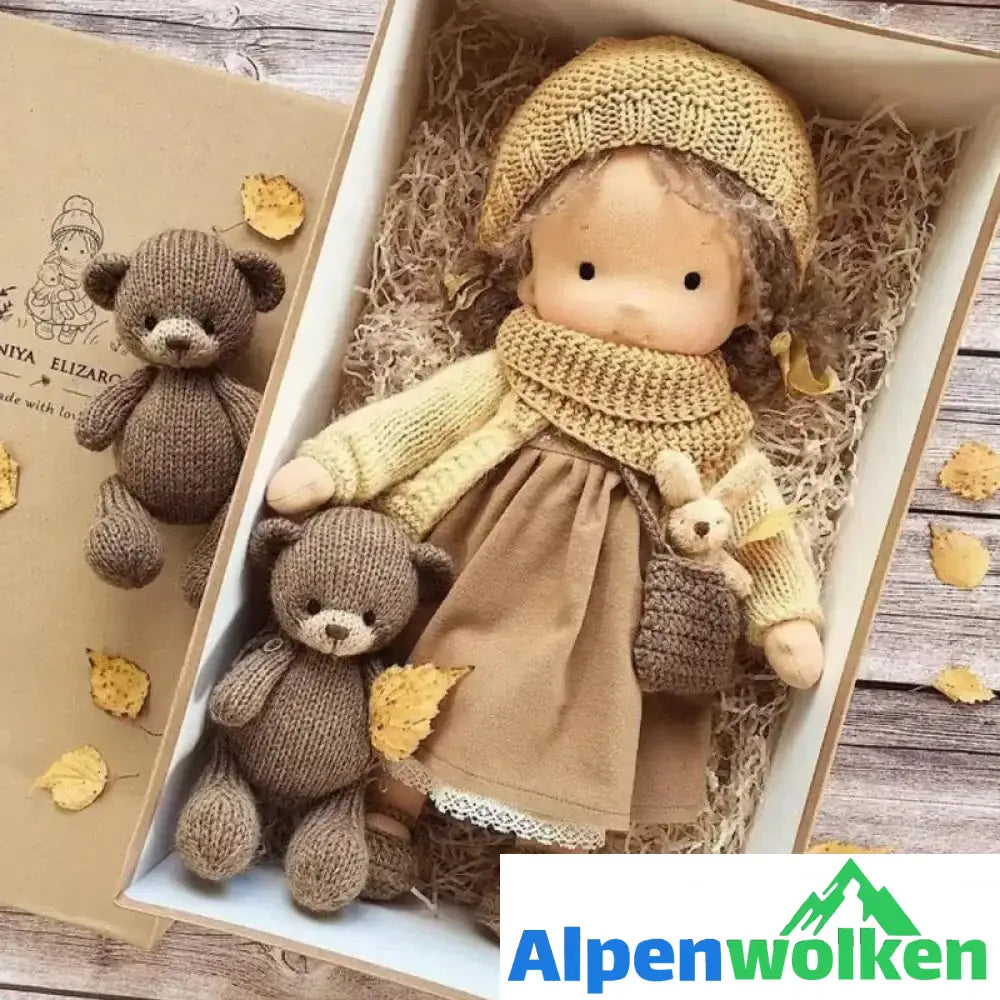 Alpenwolken - Handgefertigte Waldorfpuppe