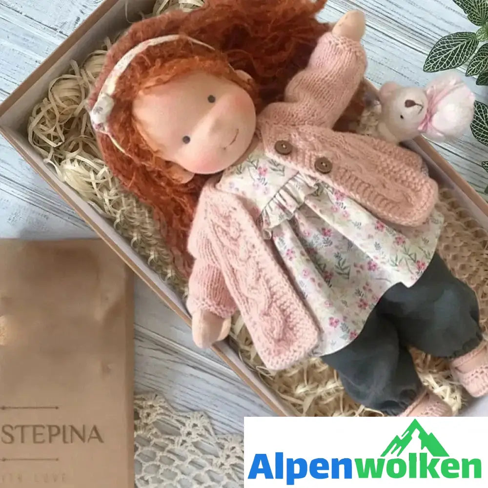 Alpenwolken - Handgefertigte Waldorfpuppe