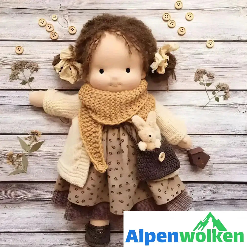 Alpenwolken - Handgefertigte Waldorfpuppe