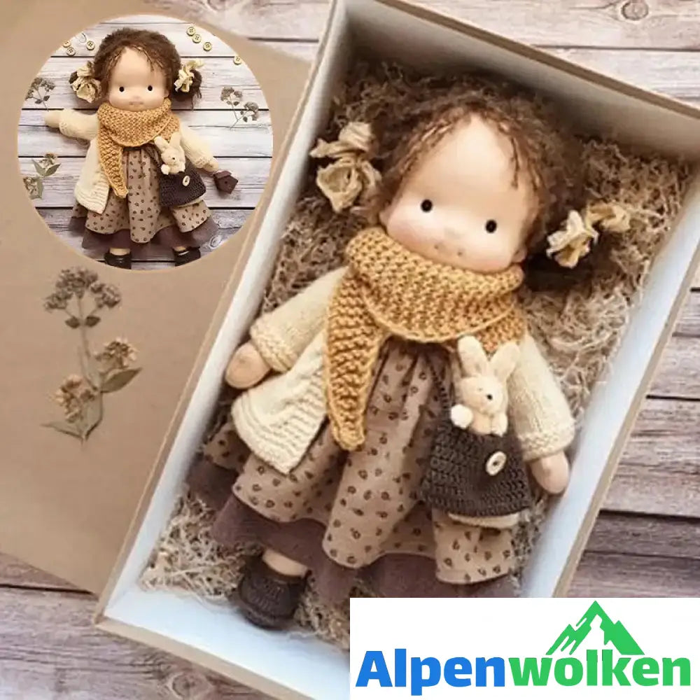 Alpenwolken - Handgefertigte Waldorfpuppe