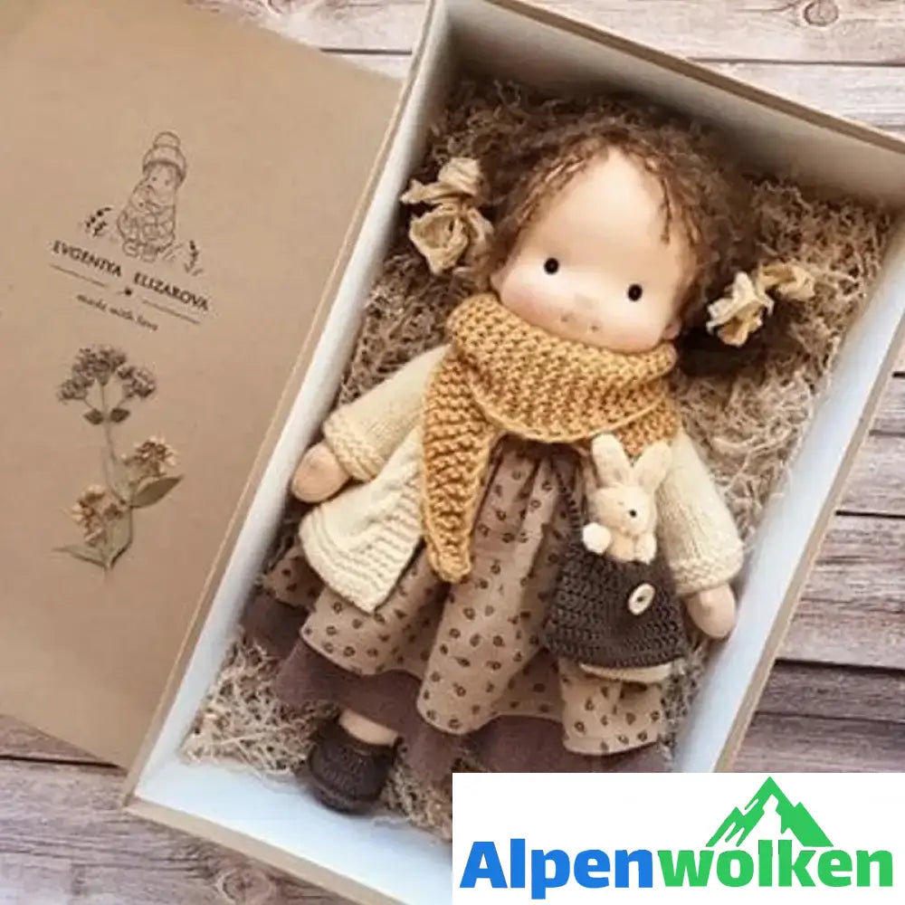 Alpenwolken - Handgefertigte Waldorfpuppe