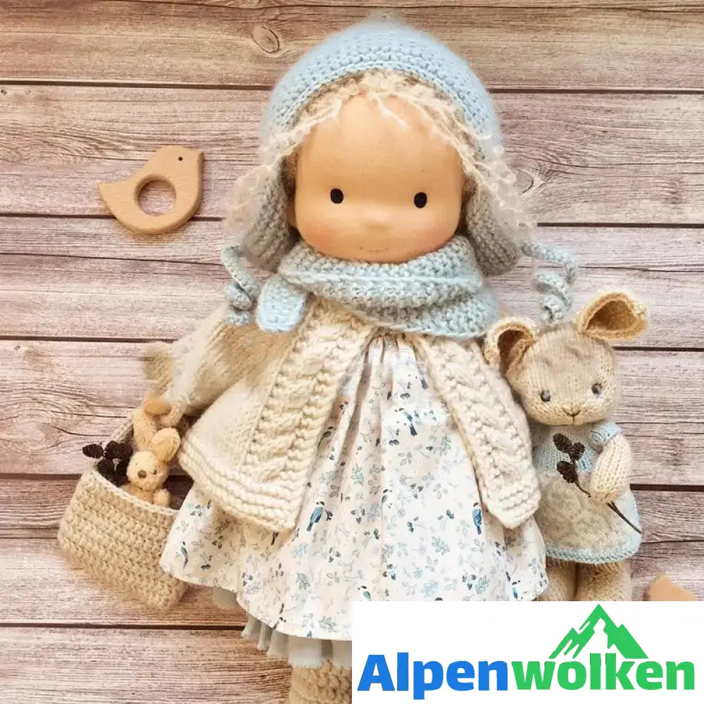 Alpenwolken - Handgefertigte Waldorfpuppe