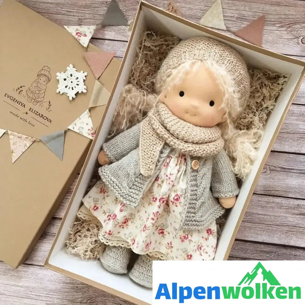 Alpenwolken - Handgefertigte Waldorfpuppe