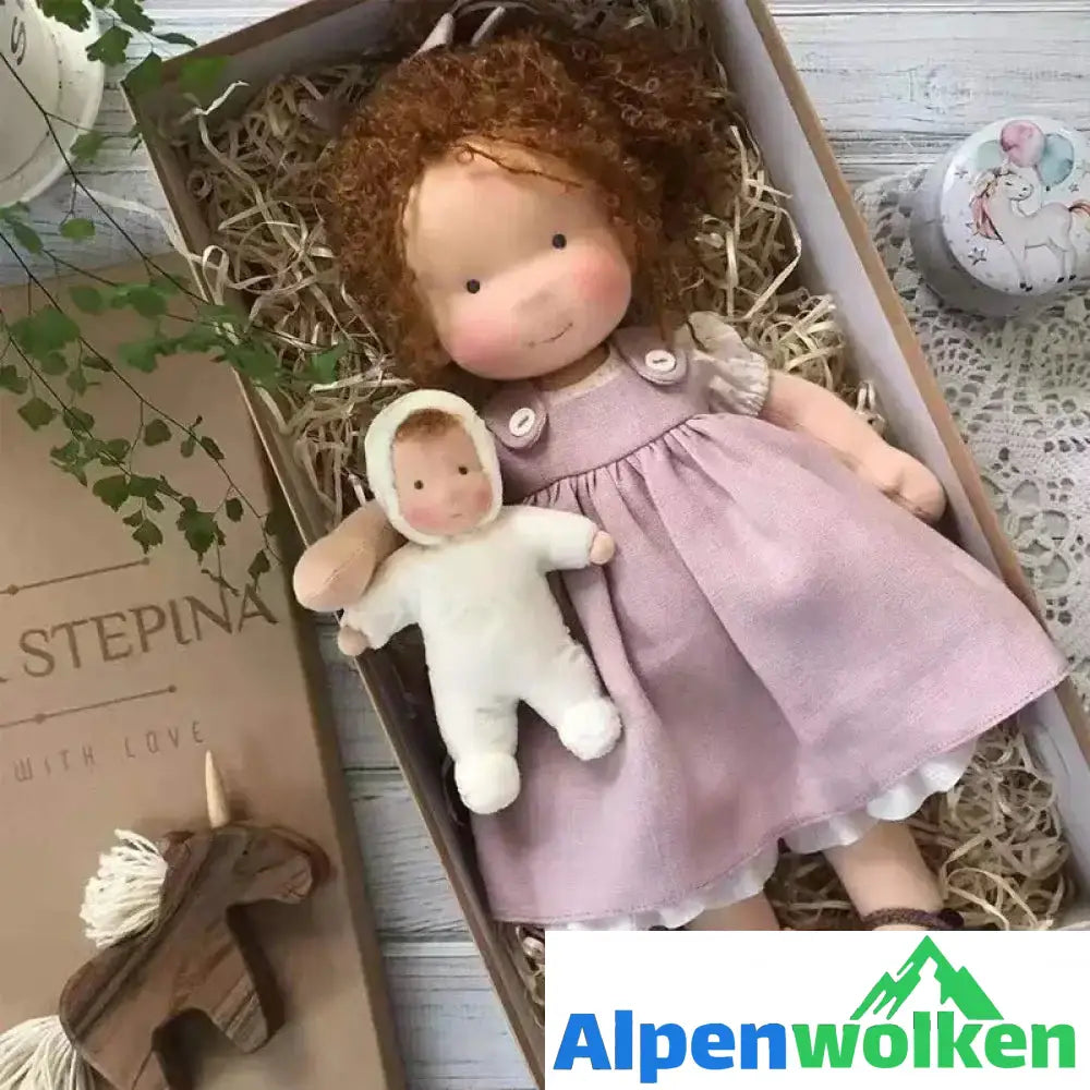 Alpenwolken - Handgefertigte Waldorfpuppe