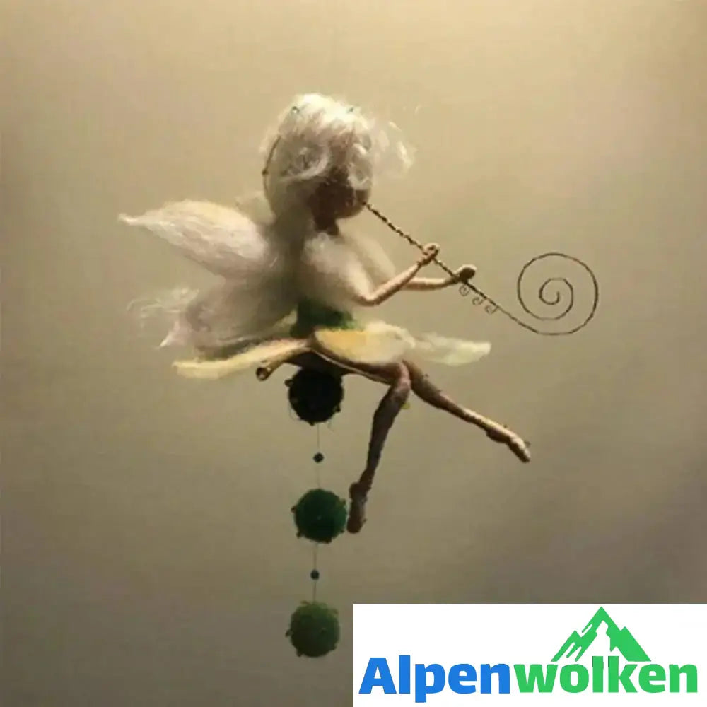 Alpenwolken - Handgemachte kleine Fee DIY Wollnadelfilz-Handwerksset-schlüsselanhänger häkelntiere B