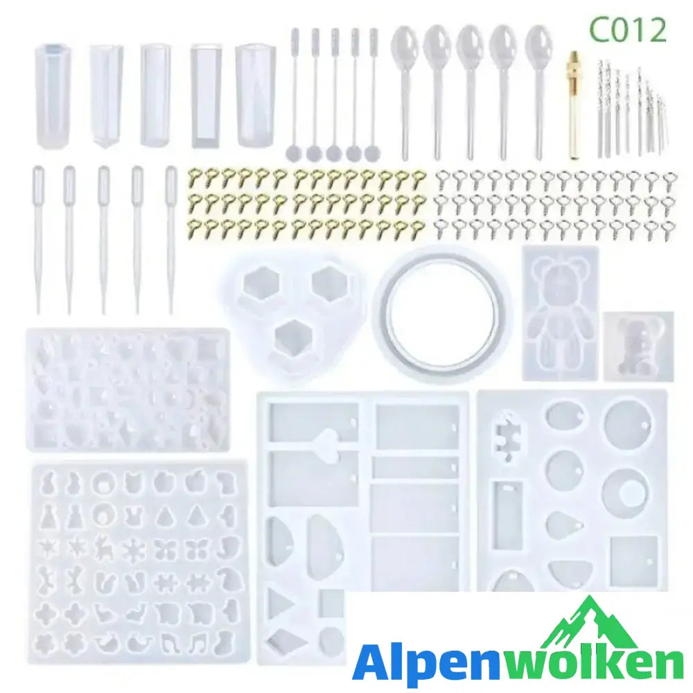 Alpenwolken - Handgemachtes Kristall Kleber-Formset A