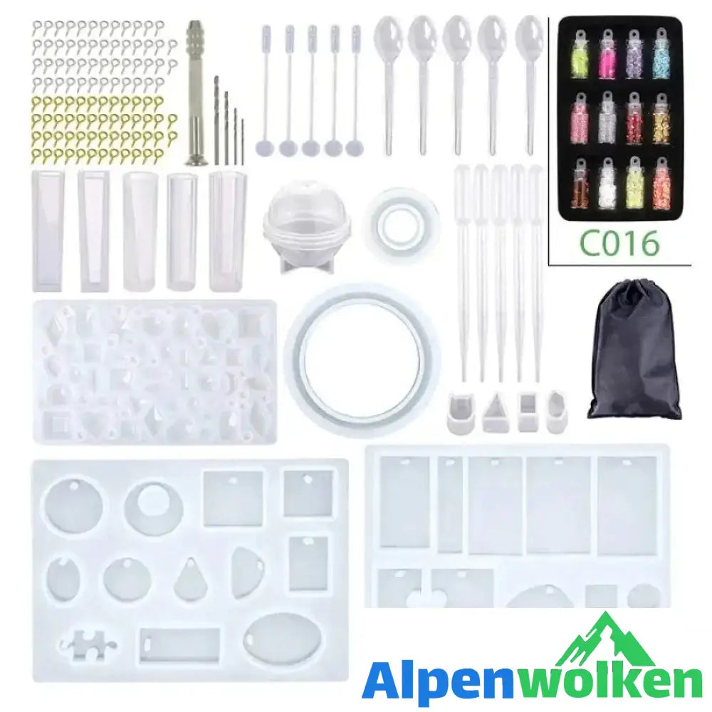 Alpenwolken - Handgemachtes Kristall Kleber-Formset B