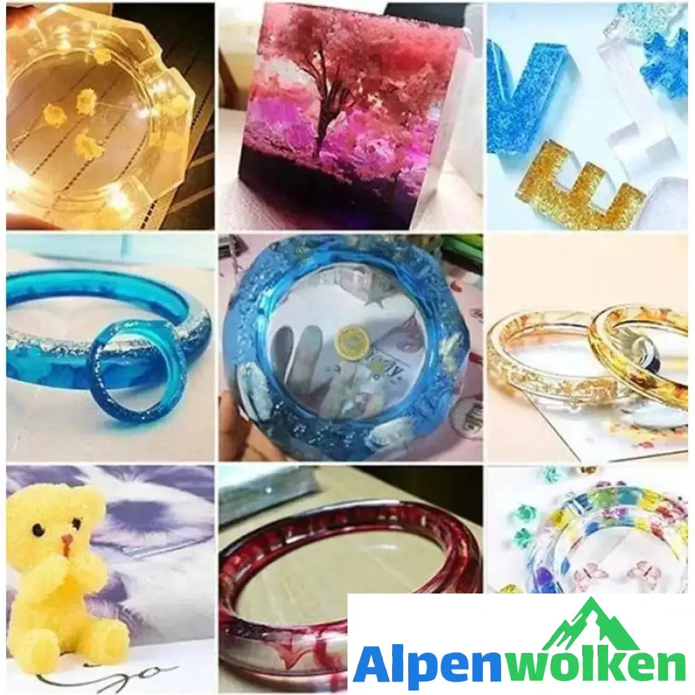 Alpenwolken - Handgemachtes Kristall Kleber-Formset