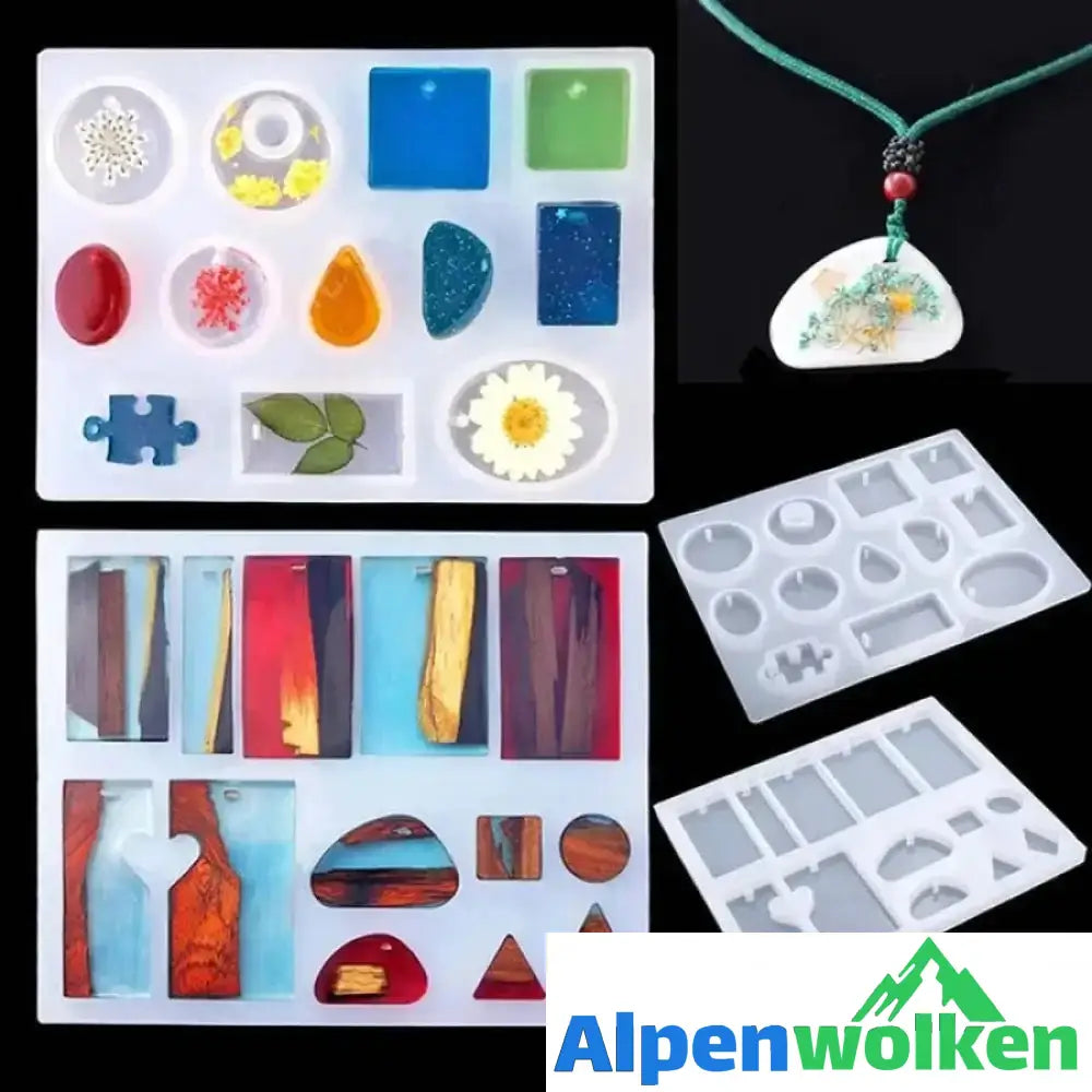 Alpenwolken - Handgemachtes Kristall Kleber-Formset